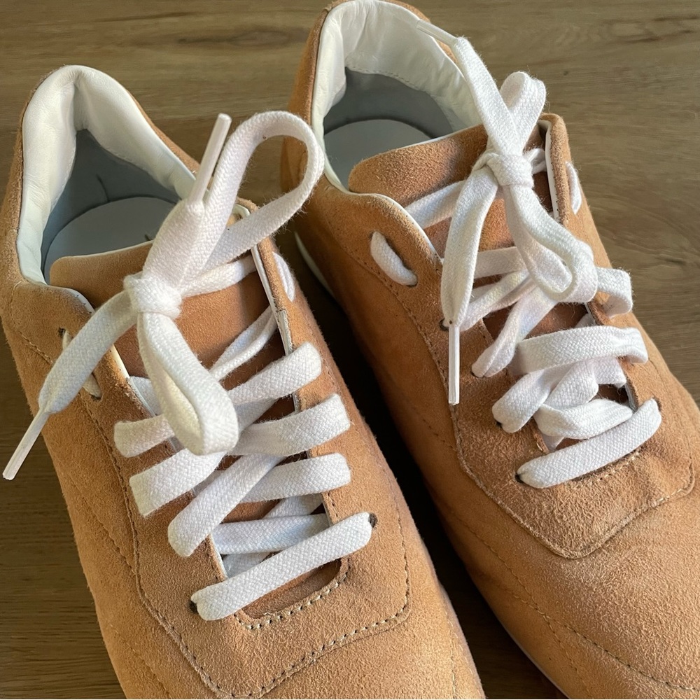 NWOT Sam Edelman Trace Sneaker in Tan Size 9 Leather - Picture 8 of 10